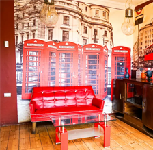 Interior del bar Londres